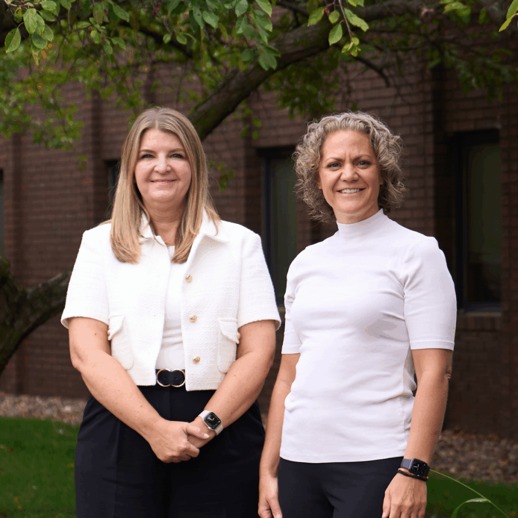 Board Chair Angela O'Neill and Executive Director Deena Peterson